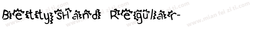 BettysHand Regular字体转换